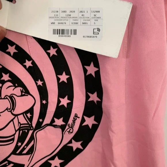 NWT Gucci X Disney Donald Duck Collection Pink T-shirt size S